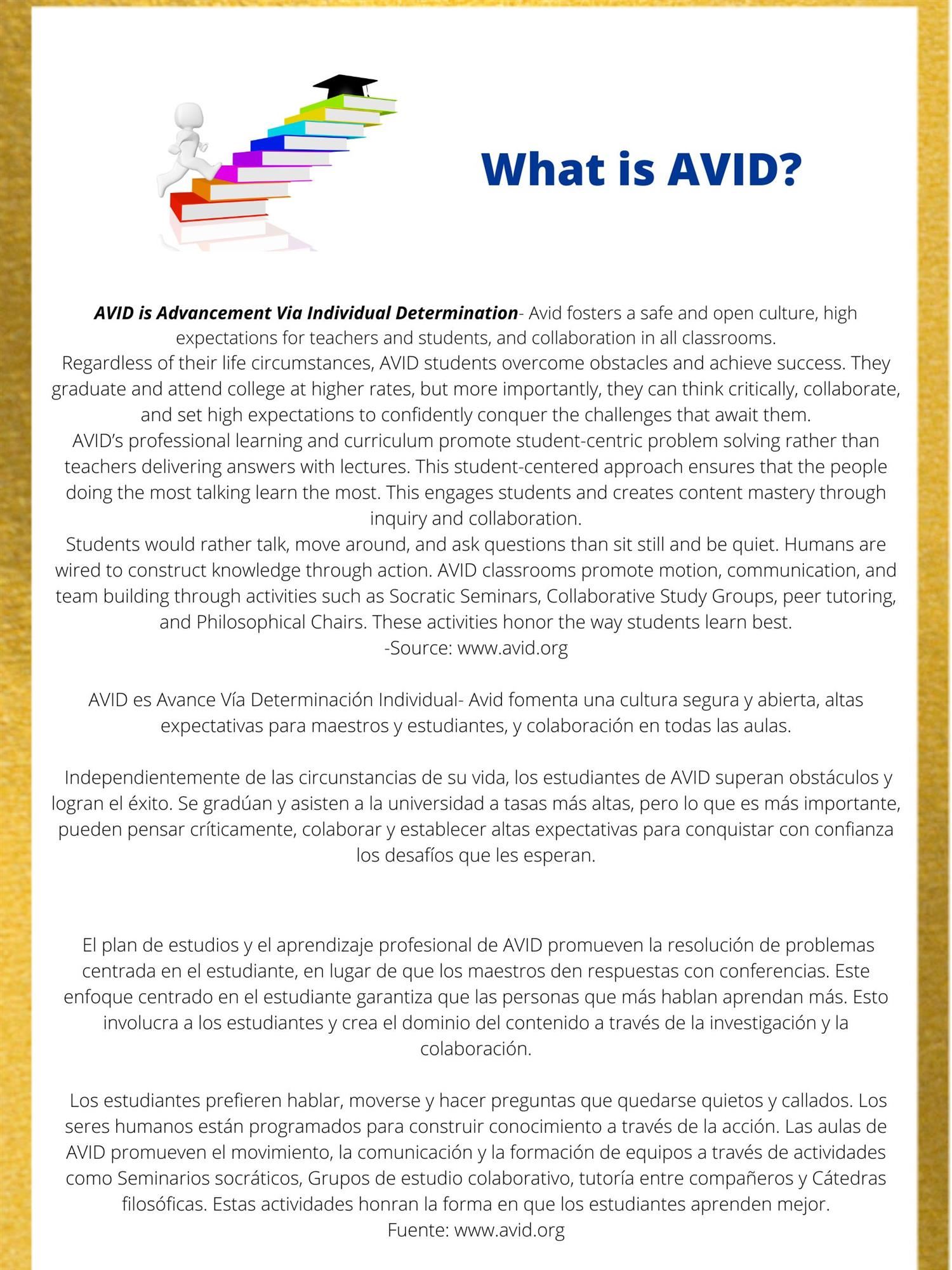What is AVID?